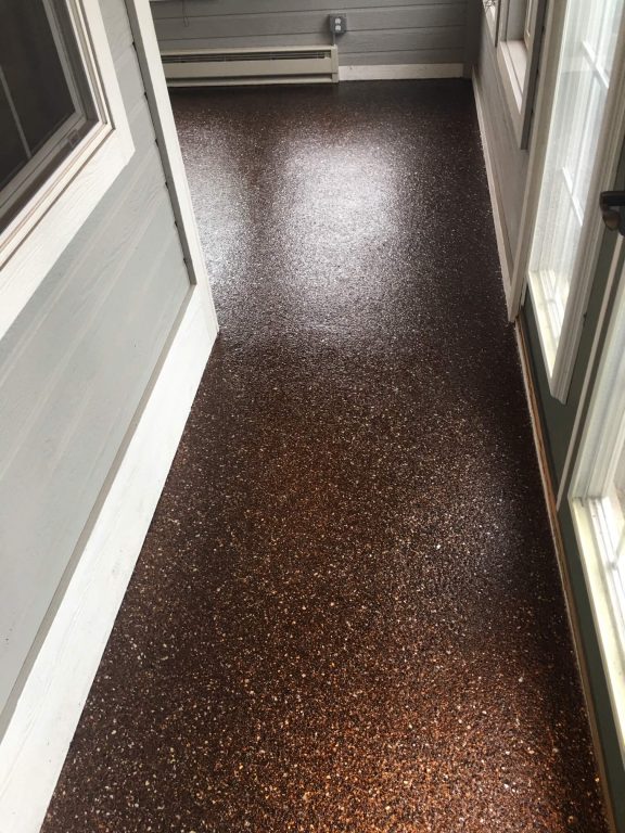 Greeley patio sunroom concrete coating Mile High Coatings