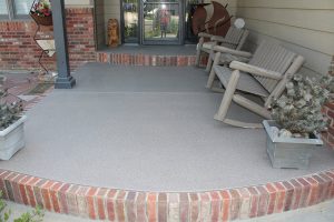 quartz coating on concrete patio