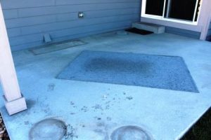 concrete patio before coating