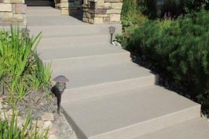 front steps quartz coating